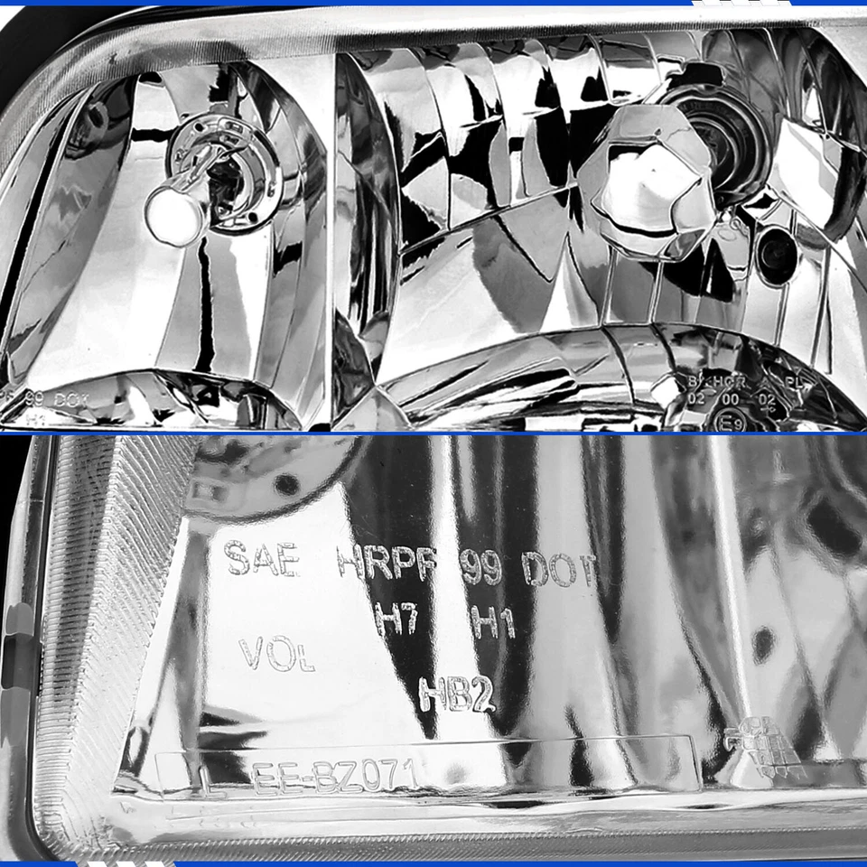 For 94-00 Mercedes Benz W202 C-Class C220 C230 C280 C36 C43 Chrome Headlight Set - Image 3 of 4