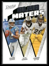 2023 Panini Prestige #AM-23 A.Kamara / C.Sutton / H. Hooker Alma Maters