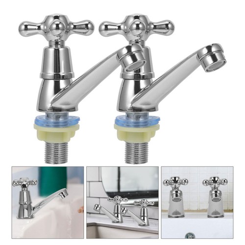 Retro Sink Faucet Abs Water Faucet Basin Tap Faucet Short Spout Faucet Mop - Bild 8 von 12