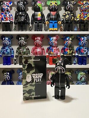 Bape 1st Camo Shark Black 400% Bearbrick A Bathing Ape Be Bape 1st Camo Shark Black 400% Bearbrick A Bathing Ape Be