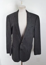 Boss Hugo Boss Hutson 2 US 40L Gray Virgin Wool Blend Colombo Two Button