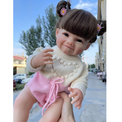 Washable Reborn Doll Real Baby Girl Full Body Silicone Vinyl Toddler Gift Toys