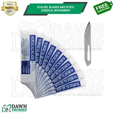 Scalpel Blades #60 10 Pcs Surgical Dental ENT Instruments German Grade