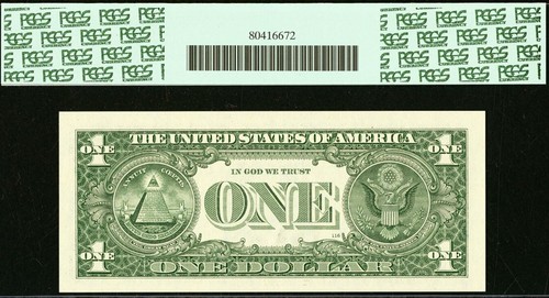 2006 $1 Federal Reserve Note PCGS 64PPQ Birthday Low Serial Number 00021000 - Picture 3 of 3