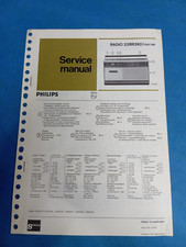 RADIO Vintage PHILIPS 22RR392 Cassette SERVICE MANUAL ORIGINAL Riparaz. / Schemi