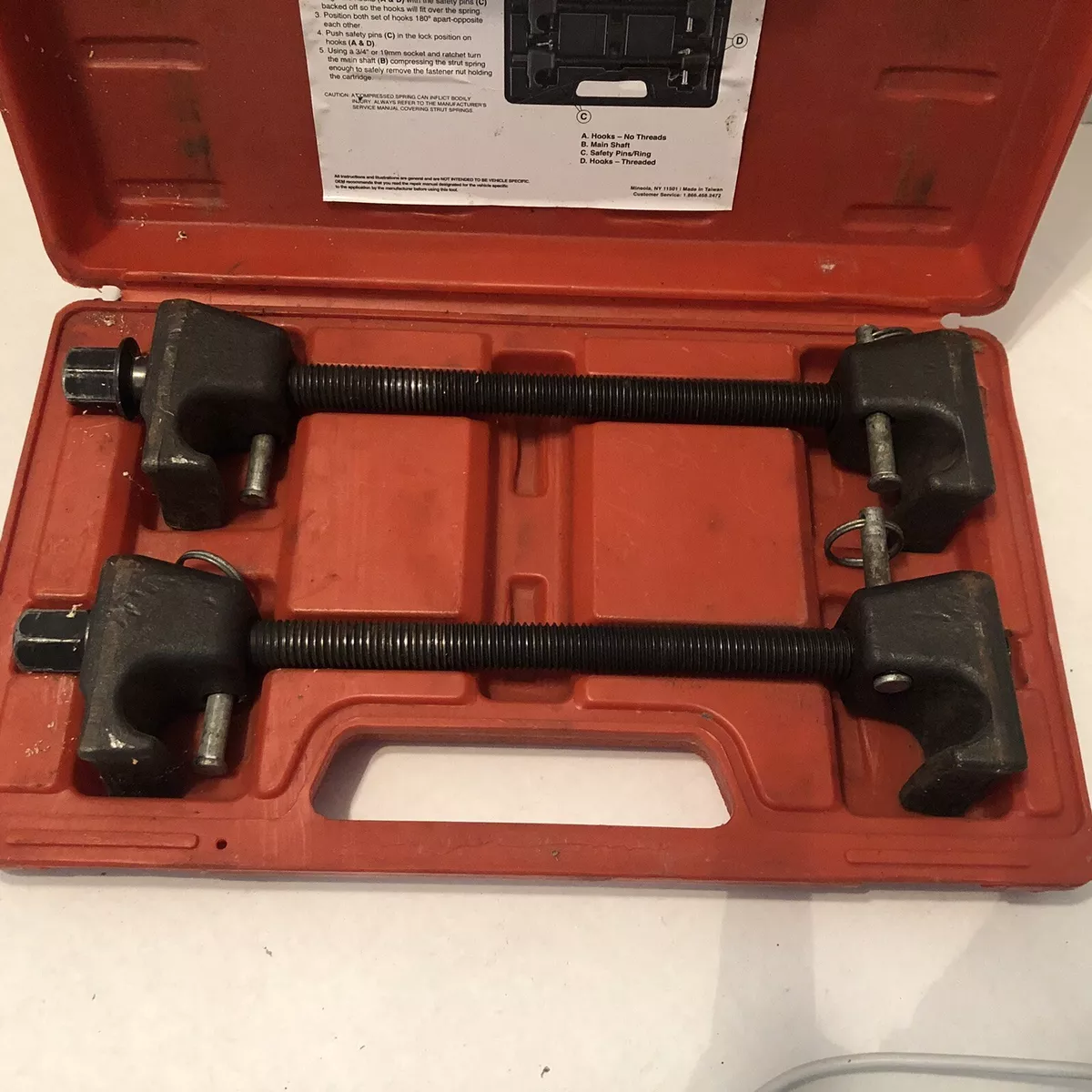 OEM Tools MacPherson Strut Spring Compressor 27036 In Hard Case