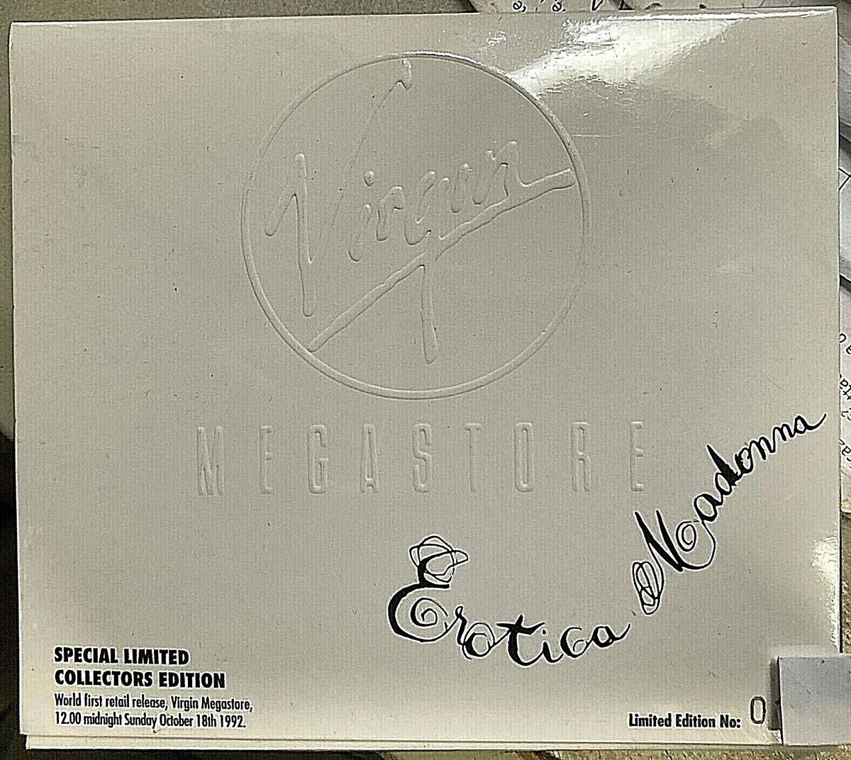 Madonna ‎– Erotica - CD AUSTRALIAN Numbered Ltd Ed Book Jacket