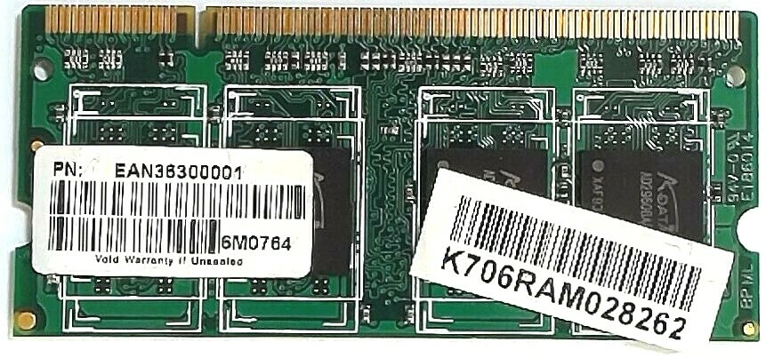 ADATA PC5300 (667Hz) - DDR2 Memory RAM - 512MB - 200 PIN - M2OAD5G3H3446IRC52 - Image 4 of 4