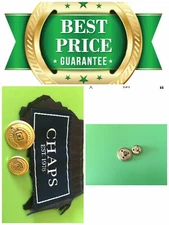 🔥🔥Ralph Lauren Chaps Replacement 1 Gold Button .60 Cuff or .80 Jacket C101