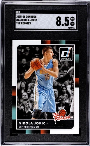 2015-16 Panini Donruss NIKOLA JOKIC The Rookies RC SGC 8.5 NBA Champion Nuggets
