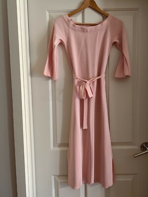runway scout knit dress NEW Scout/Petal and pup soft pink off shoulder midi size 6 Nala sequin