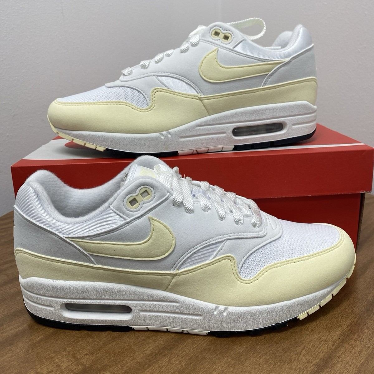 atmos ペイント付きホワイトエプロン Size 9 - Nike Air Max 1 White Alabaster W for sale online | eBay