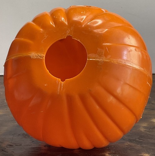 Vintage Halloween Blow Mold Jack 'O Lantern by Union Products w/Wire Handle (#1) - 第 5/12 張圖片