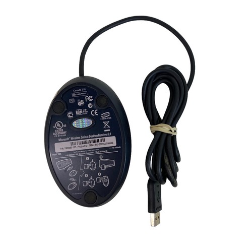 Microsoft Wireless Optical Desktop Receiver 2.1 Model 1028 USB Cable Button - 第 1/5 張圖片