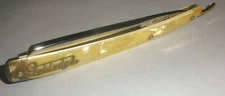 VINTAGE Dubl Duck PEARLDUCK GOLDEDGE Solingen Germany Straight Razor Excellent