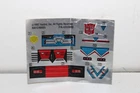 transformers g2 original vintage sideswipe sticker sheet