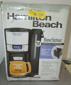 Hamilton Beach BrewStation 12 taza cafetera, depósito de agua extraíble |  eBay