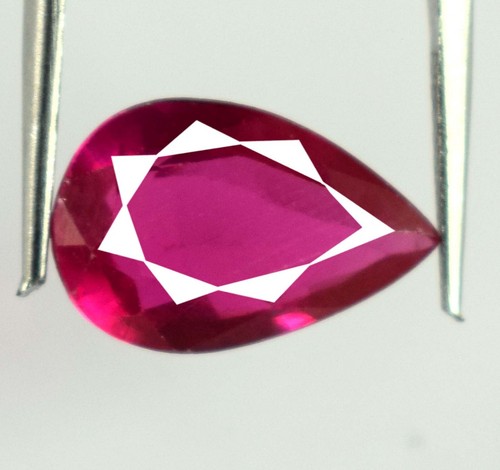 Natural 5.25 Ct Pear Pink Rubellite Tourmaline Loose Gemstone Certified A96629 - Picture 8 of 8