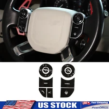 Gloss Black Steering Wheel Button Repair Cover Fits Range Rover Sport Discovery