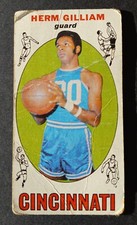 1969-70 Topps #87 Herm Gilliam Rookie Card RC Cincinnati Royals Basketball Poor