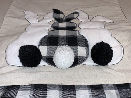 Cotton & Co. Bauernhaus Frühling Osterhase Tischläufer Baumwolle 16" x 72" Neu - Bild 7 von 7