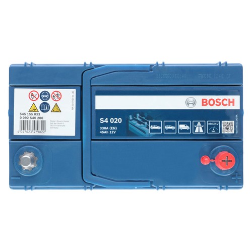 Bosch S4 020 12V 45Ah 330 A EN Autobatterie Starterbatterie ersetzt 50Ah 55Ah - Bild 4 von 11