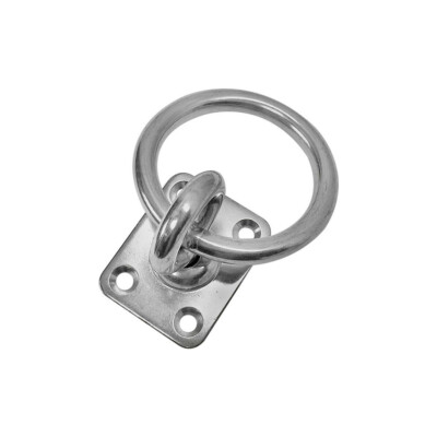 Marine hardware Swivel Pad Eye Plate Square With Ring 5/16'' Welded Formed 480Lbs