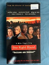 One Night Stand VCR VHS Tape Movie Wesley Snipes Rated R Used