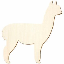 Holz Alpaka V1 - 3-50cm Höhe - Basteln Deko 