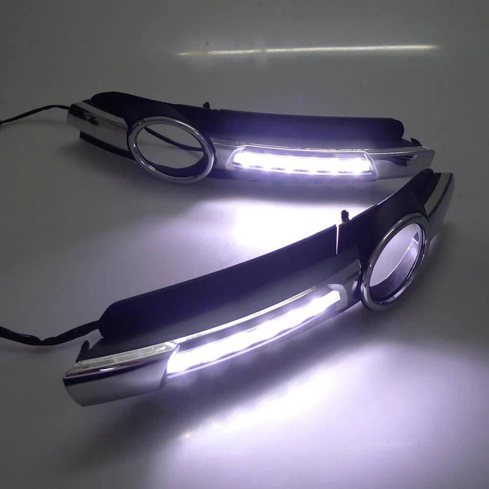 Luces de circulación diurna LED DRL para Audi A6 C6 2005-2008 luz antiniebla parachoques de conducción Foto 2 de 4