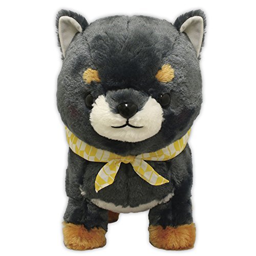 Mameshiba Brothers Big Plush Toy Stuffed Animal Black Shiba Inu Dog Japan