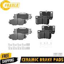 8* Front Rear Ceramic Brake Pads For 2006 2007 2008 2009- 2012 2013 Lexus IS250