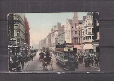 GREAT BRITAIN, MANCHESTER, MARKET STREET, TRAM, 1908 ppc., unused.