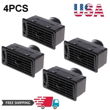 Truck RV ATV Heat AC Air Exhaust Vent Dash ventilation Outlet Universal 4PC