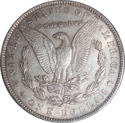 1891-CC AU50 Morgan Dollar, PCGS 27134626 - Picture 2 of 4