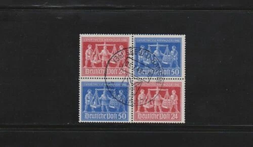 Gestempelte deutsche Briefmarken der alliierten Besatzung