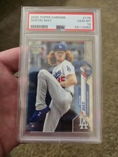Dustin May #176 (RC) - 2020 Topps Chrome PSA 10 Rookie Dodgers Red Sox