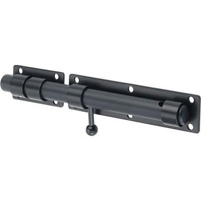 Door Bolt Bolt Stainless Steel Latch Lock Lock Gate Bolt Black 230 mm Lockabl...