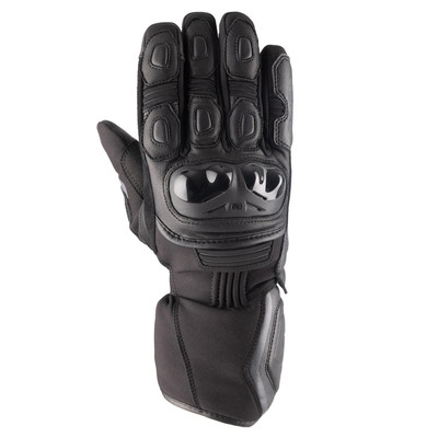 Oxford Omega Waterproof Leather Motorcycle Gloves CE KP Motorbike Black  UK