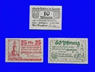 07 112 emergency money city of Idstein in the Taunus 10 + 25 + 50 Pfg. (Complete), undated (1920)