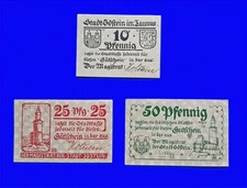 07 112 Notgeld Stadt Idstein im Taunus 10+25+50 Pfg. (Kpl.), ohne Datum (1920)