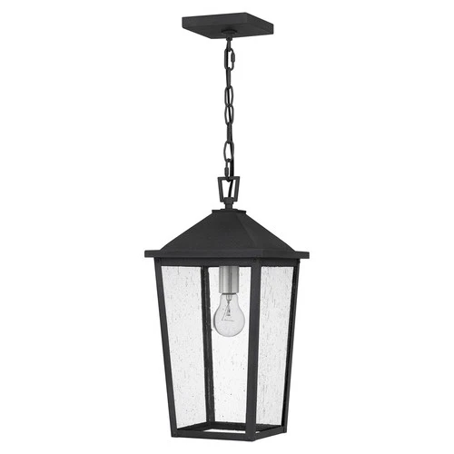 Mottled Black One Light Mini Pendant from the Stoneleigh Collection - Picture 2 of 6