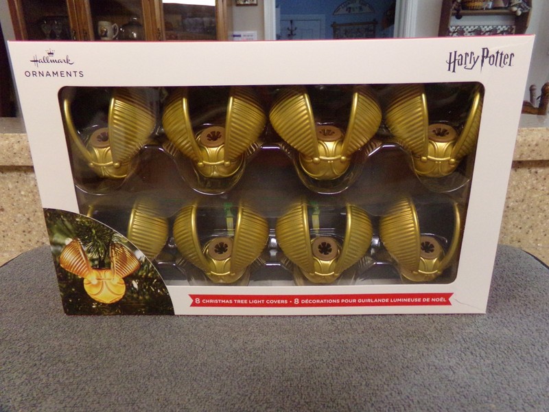 Hallmark 2024 Harry Potter Golden Snitch Light Covers (8) NIB