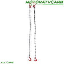 ALL-CARB Lifting Chain Sling, 5/16" × 5 Ft Double Leg Lifting Chains&Grab Hooks