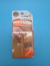 New SAFETY 1ST Cabinet Drawer Latches Spring Loaded 10 Pack Baby Proof