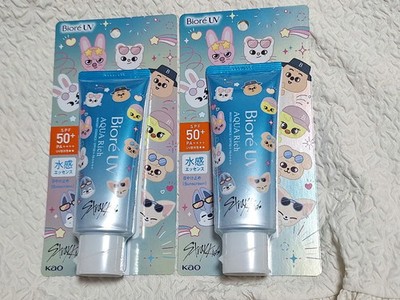 Stray kids Skzoo Biore UV AQUA Rich Watery Essence 2.46floz(70g) Set of 2