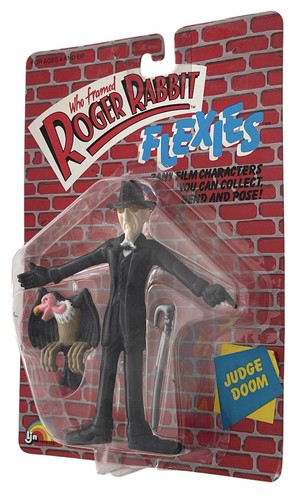 Vintage 1988 Who Framed Roger Rabbit Judge Doom Flexies Bendy Figure LJN Toys - Picture 3 of 4