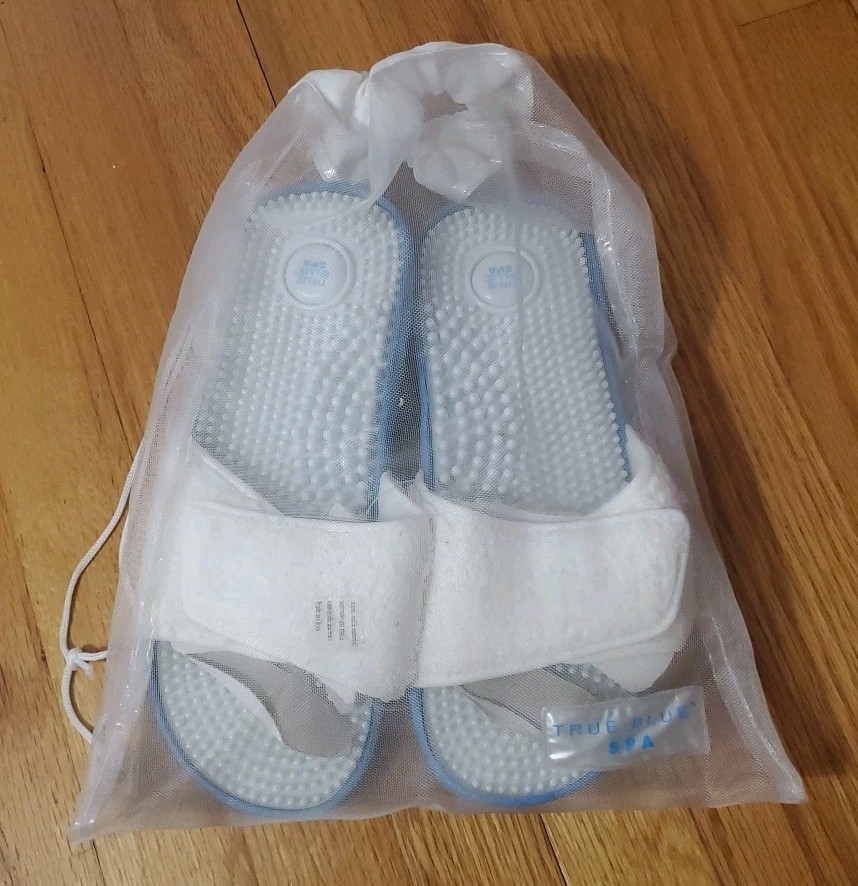 APL VERO BLU SPA Scarpe Sandali Massaggianti Terry Panno Loop Donna L XL