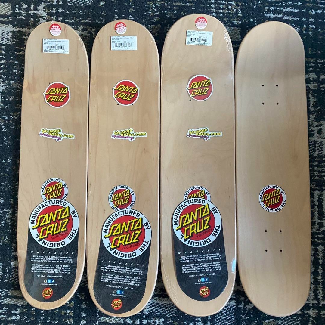 Rockin' Jelly Bean X Santa Cruz Skateboard Deck 4 Types of
