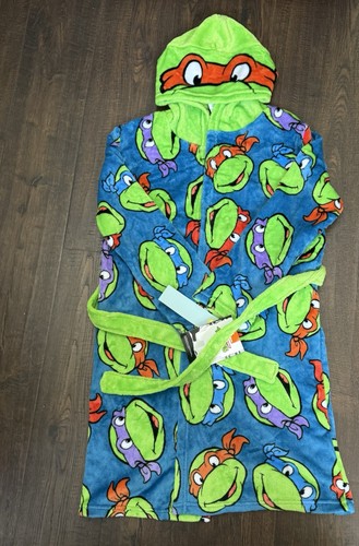 Teenage Mutant Ninja Turtles Hooded Character Soft Fleece Bathrobe, Robe